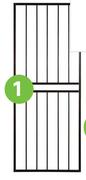 Tokara Black Security Gate 813 x 2032mm 81438186