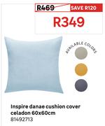 Inspire Danae Cushion Cover Celadon 60 x 60cm 81492713