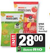 Spar Chips Assorted-For 2 x 120g