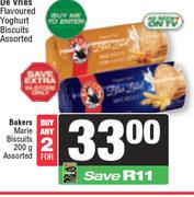 Bakers Marie Biscuits Assorted-For 2 x 200g