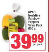 Spar Freshline Rainbow Peppers Value Pack-600g Per Pack