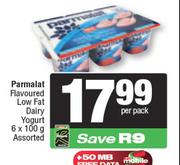 Parmalat Flavoured Low Fat Dairy Yoghurt Assorted-6 x 100g Per Pack