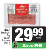 Spar Breakfast Fry Bacon Rashers-200g