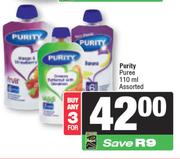 Purity Puree Assorted-For 3 x 110ml