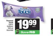 Personal Touch Fabric Softener Assorted-500ml
