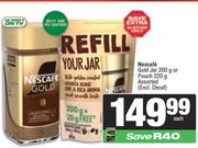 Nescafe Gold Jar 200g Or Pouch 220g Assorted-Each