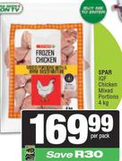 Spar IQF Chicken Mixed Portions-4kg Per Pack