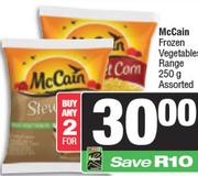 McCain Frozen Vegetables Range Assorted-For Any 2 x 250g