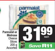 Parmalat Or Melrose Cheese Slices Assorted-200g Each