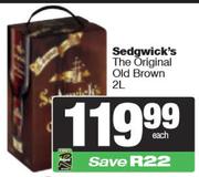 Sedgwick's The Original Old Brown-2Ltr