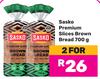 Sasko Premium Slices Brown Bread-For 2 x 700g