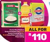 Econo Rice Medium Grain Parboiled 2kg+Econo Cooking Oil 2Ltr+Snowflake Cake Wheat Flour 2.5Kg-For Al