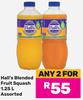 Hall's Blended Fruit Squash Assorted-For Any 2 x 1.25Ltr