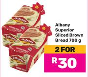 Albany Superior Sliced Brown Bread-For 2 x 700g