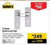 Builders 2-Lever Dove Lock Set 779442, 779447, 779449