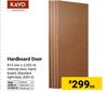 Kayo Hardboard Door 813mm X 2.032m 33613-Each