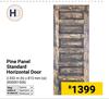 H Pine Panel Standard Horizontal Door 2.032m(h) X 813mm(w) 850001506