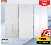 Kayo Timber Door 2.032m X 813mm 30046, 33655, 33660-Each