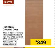 Kayo Horizontal Grooved Door 2.032m(h) X 813mm(w) 399291