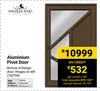 Swartland Aluminium Pivot Door 742704