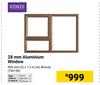 Kenzo 28mm Aluminium Window (Bronze) 900mm(h) X 1.2m(w) 766150