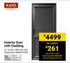 Kayo Exterior Door With Cladding Aluminium 2.1m(h) X 900mm(w) 850010109