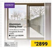 Kenzo Aluminium Sliding Door (Pre Glazed, Bronze)1.8m(h) X 2.1m(w) 2500