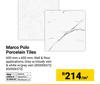 Marco Polo Porcelain Tiles 600mm X 600mm 850006572, 850006573-Per m²