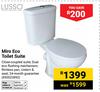 Lusso Miro Eco Toilet Suite 850023892