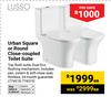 Lusso Urban Square Or Round Close-Coupled Toilet Suite 774518, 774519-Each