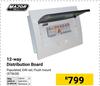 Major Tech 12-Way Distribution Board 575638
