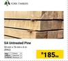 York Timbers SA Untreated Pine 50mm x 76mm x 6m 8962-Each