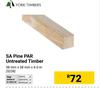 York Timbers SA Pine PAR Untreated Timber 38mm x 38mm x 6.0m 5238