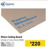 Gyproc Rhino Ceiling Board 6.4mm x 1.2m x 3.0m 7309
