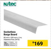 Nutec Socketless Barge Board 80mm x 200mm x 3m 3479