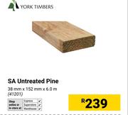 York Timbers SA Untreated Pine 38mm x 152mm x 6.0m 41201