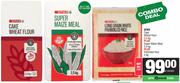Spar Cake Wheat Flour 2.5Kg + Super Maize Meal 2.5Kg + Parboiled Rice 2Kg-For All