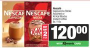 Nescafe Cappuccino Sticks Or Kitkat Mocha Instant Coffee-For 2 x 8s/10s