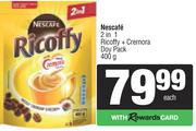 Nescafe 2 In 1 Ricoffy + Cremora Doy Pack-400g