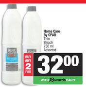 Home Care By Spar Thin Bleach Assorted-For 2 x 750ml