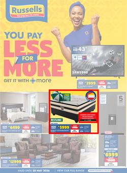 Russells : You Pay Less For More (16 April - 20 May 2026), page 1