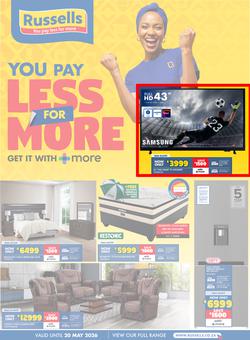 Russells : You Pay Less For More (16 April - 20 May 2026), page 1
