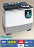 Hisense 16Kg White Twin Tub WSDE163