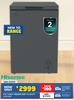 Hisense 97L Chest Freezer Grey H135CFS