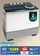 Hisense 16Kg White Twin Tub WSDE163