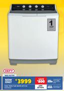 Defy 15Kg White Twin Tub DTT152