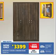 Jackson 3 door 2 Drawer Robe