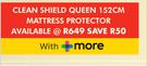 Clean Shield Queen 152cm Mattress Protector