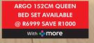 Sealy Argo 152cm Queen Bed Set