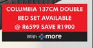 Sealy Columbia 137cm Double Bed Set